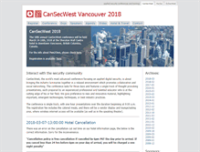 Tablet Screenshot of cansecwest.com
